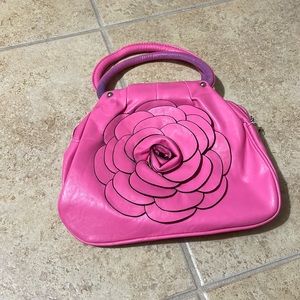 Mellow World pink flower bag